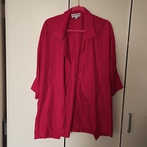 JOSEPH RIBKOFF OPEN-FRONT OVERSIZED JACKET SIZE 6